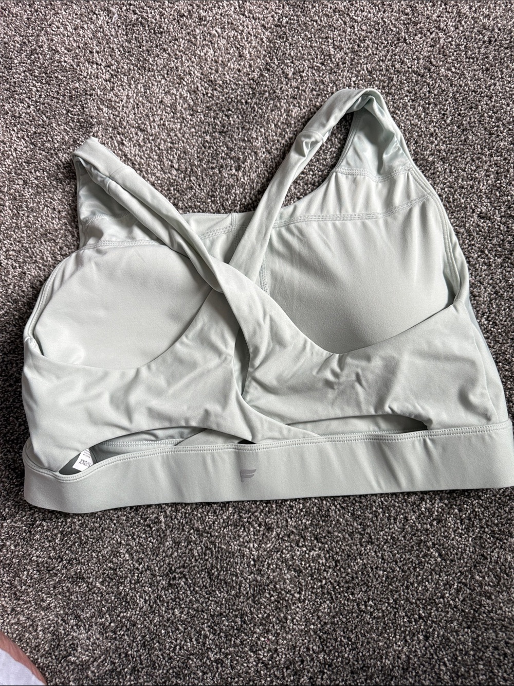 Fabletics Light Sage Racerback Sports Bra - Picture 3 of 3